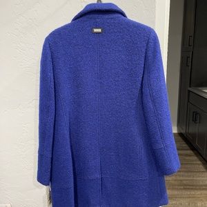 Calvin Klein Royal Blue Wool Pea Coat